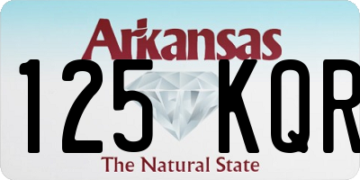 AR license plate 125KQR