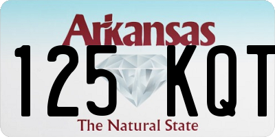 AR license plate 125KQT