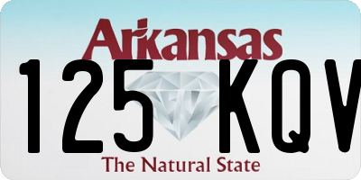 AR license plate 125KQV