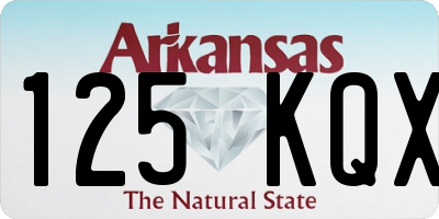 AR license plate 125KQX