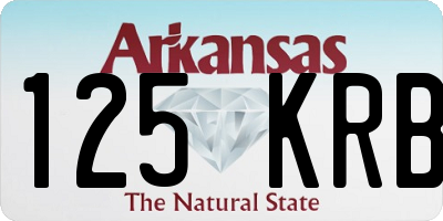 AR license plate 125KRB