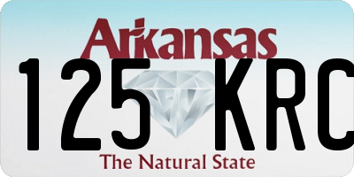 AR license plate 125KRC