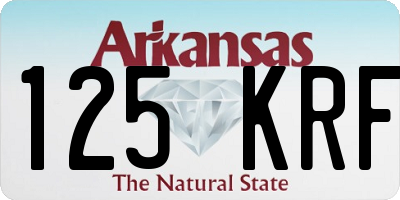 AR license plate 125KRF