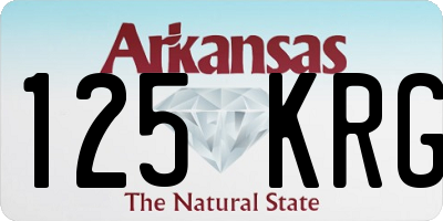 AR license plate 125KRG