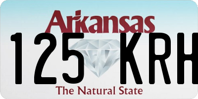 AR license plate 125KRH