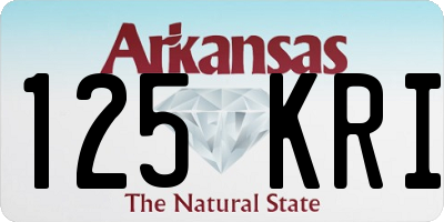 AR license plate 125KRI