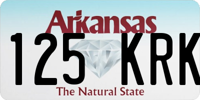 AR license plate 125KRK