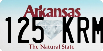 AR license plate 125KRM