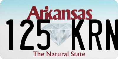 AR license plate 125KRN