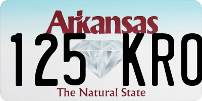 AR license plate 125KRO