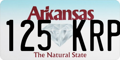 AR license plate 125KRP