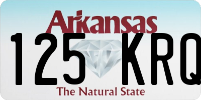 AR license plate 125KRQ