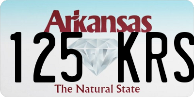 AR license plate 125KRS
