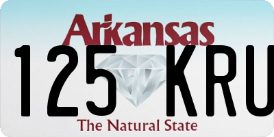 AR license plate 125KRU