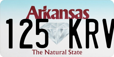 AR license plate 125KRV
