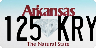 AR license plate 125KRY