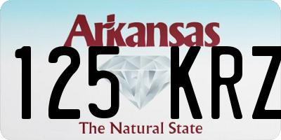AR license plate 125KRZ