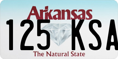 AR license plate 125KSA