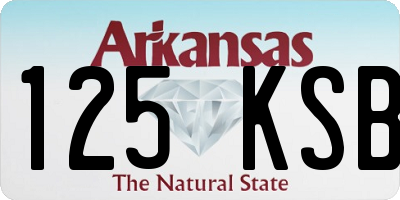 AR license plate 125KSB