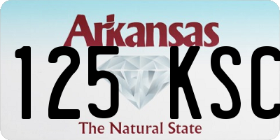 AR license plate 125KSC