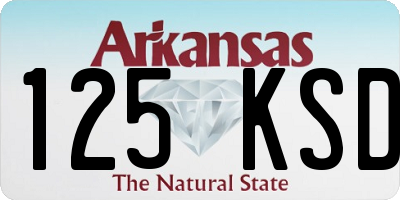 AR license plate 125KSD
