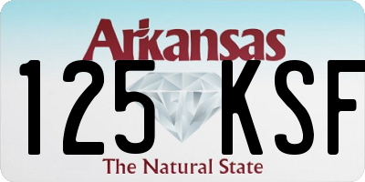 AR license plate 125KSF