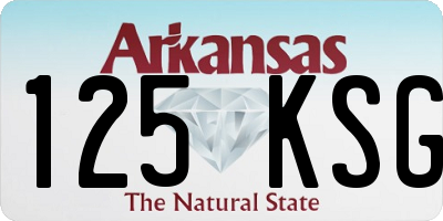 AR license plate 125KSG