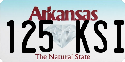 AR license plate 125KSI