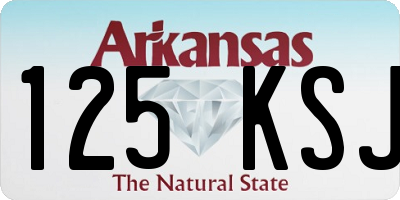 AR license plate 125KSJ