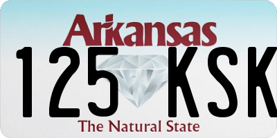 AR license plate 125KSK