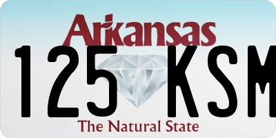 AR license plate 125KSM