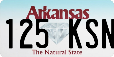AR license plate 125KSN