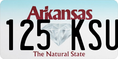 AR license plate 125KSU