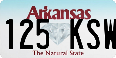 AR license plate 125KSW