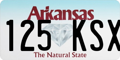 AR license plate 125KSX