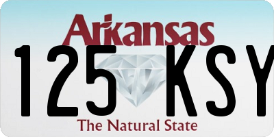 AR license plate 125KSY