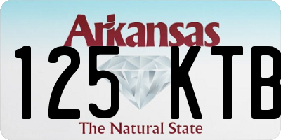 AR license plate 125KTB