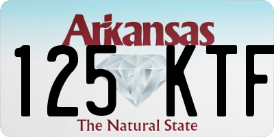 AR license plate 125KTF