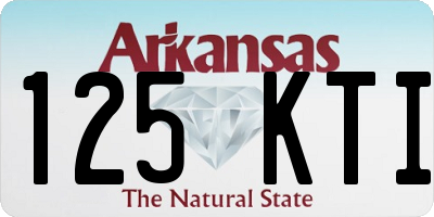 AR license plate 125KTI