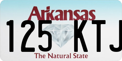 AR license plate 125KTJ