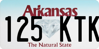 AR license plate 125KTK
