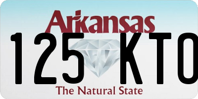 AR license plate 125KTO