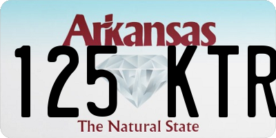 AR license plate 125KTR