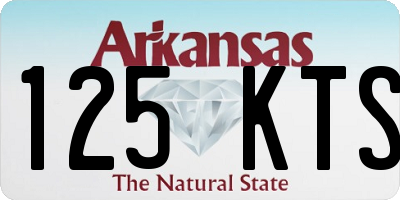 AR license plate 125KTS