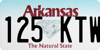 AR license plate 125KTW