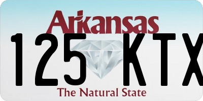 AR license plate 125KTX