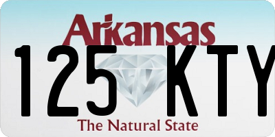 AR license plate 125KTY