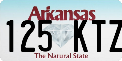 AR license plate 125KTZ
