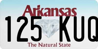 AR license plate 125KUQ