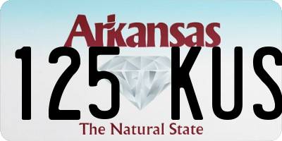 AR license plate 125KUS